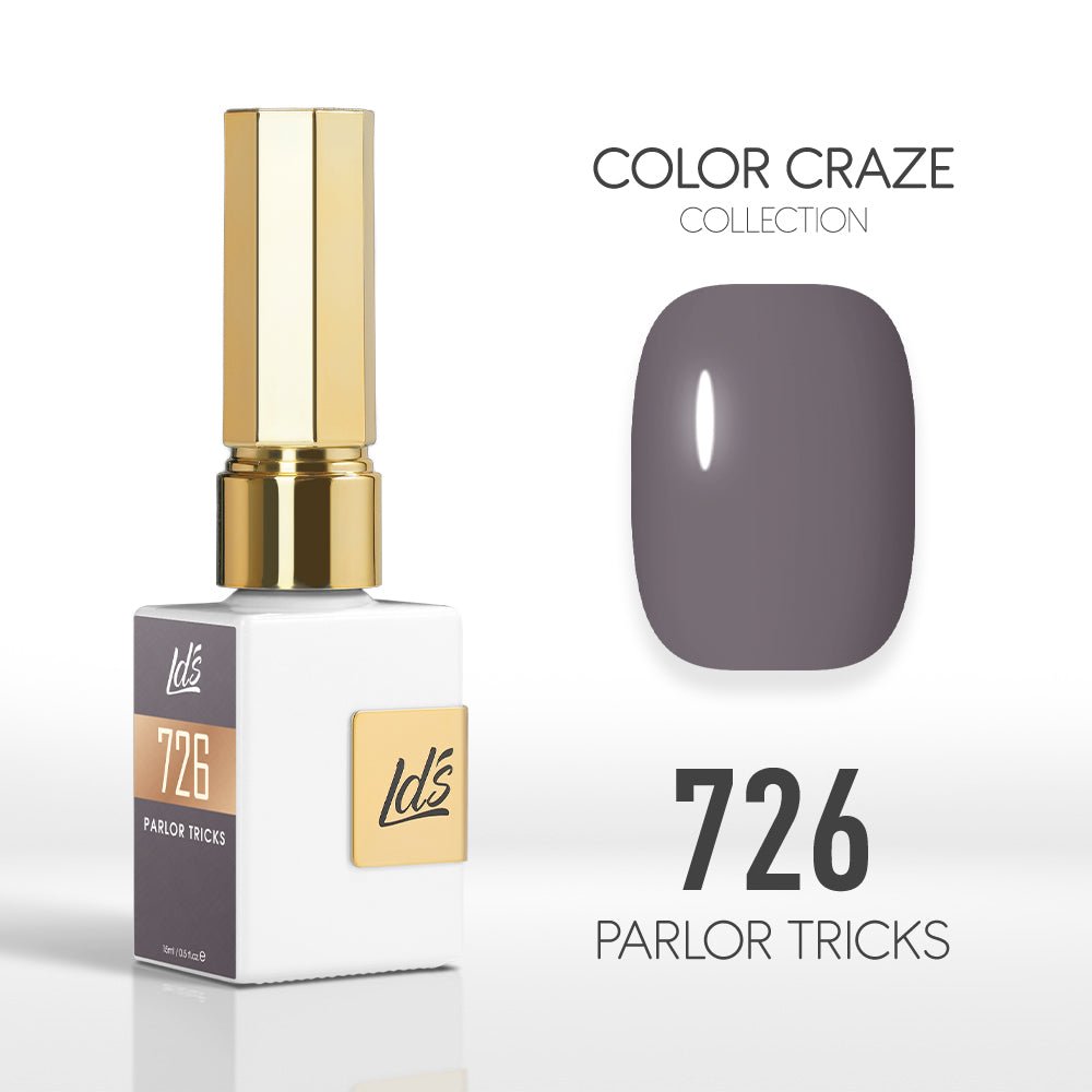 LDS Color Craze Gel Nail Polish - 726 Parlor Tricks - 0.5oz - DTK Nail Supply