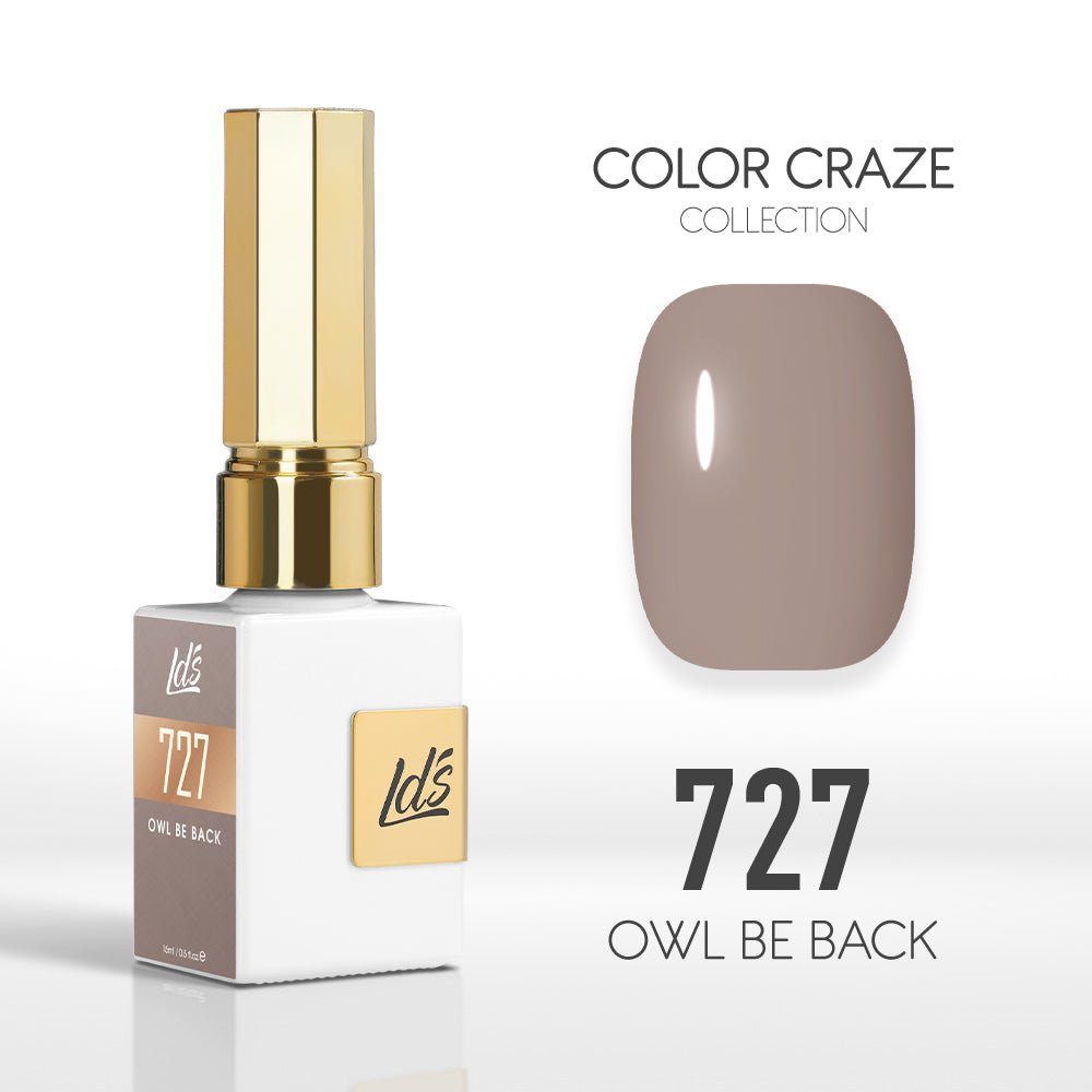 LDS Color Craze Gel Nail Polish - 727 Owl Be Back - 0.5oz - DTK Nail Supply