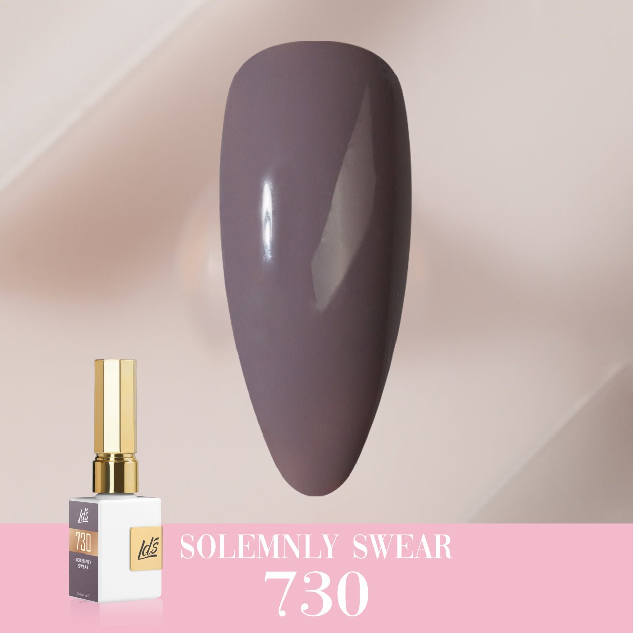 LDS Color Craze Gel Nail Polish - 730 Solemnly Swear - 0.5oz - DTK Nail Supply