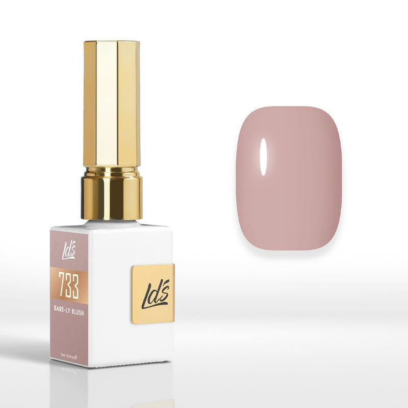 LDS Color Craze Gel Nail Polish - 733 Bare - ly Blush - 0.5oz - DTK Nail Supply