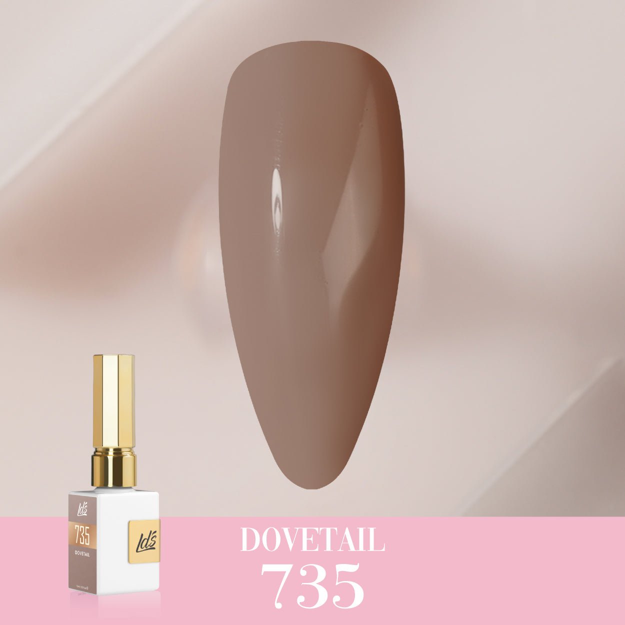 LDS Color Craze Gel Nail Polish - 735 Dovetail - 0.5oz - DTK Nail Supply