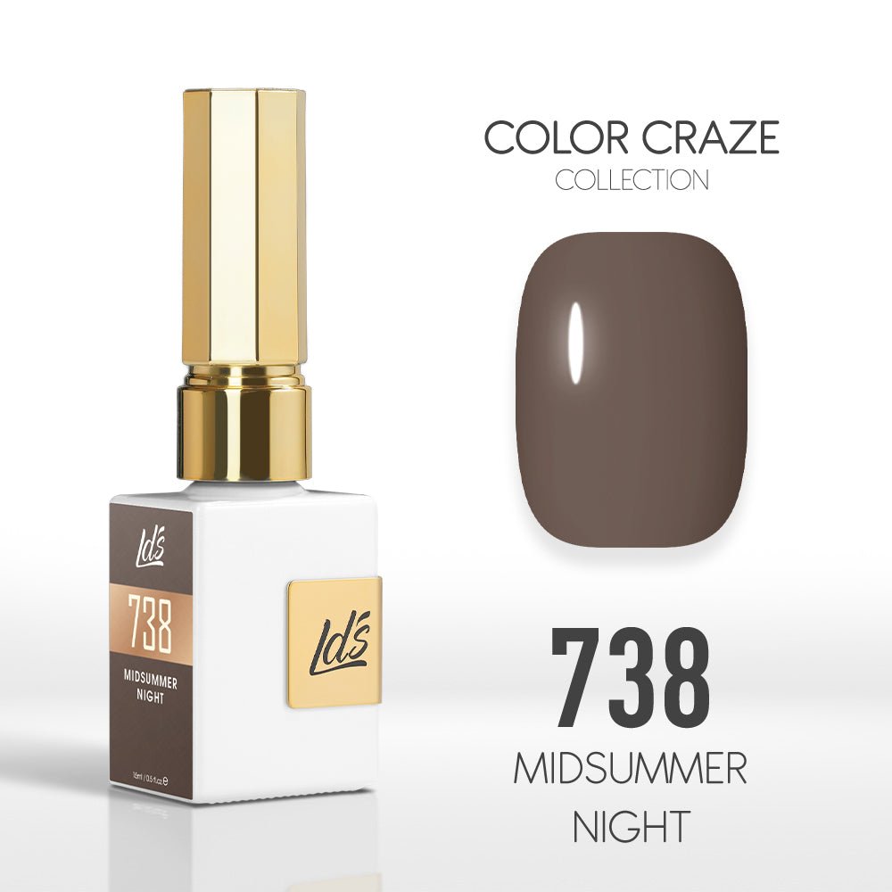 LDS Color Craze Gel Nail Polish - 738 Midsummer Night - 0.5oz - DTK Nail Supply