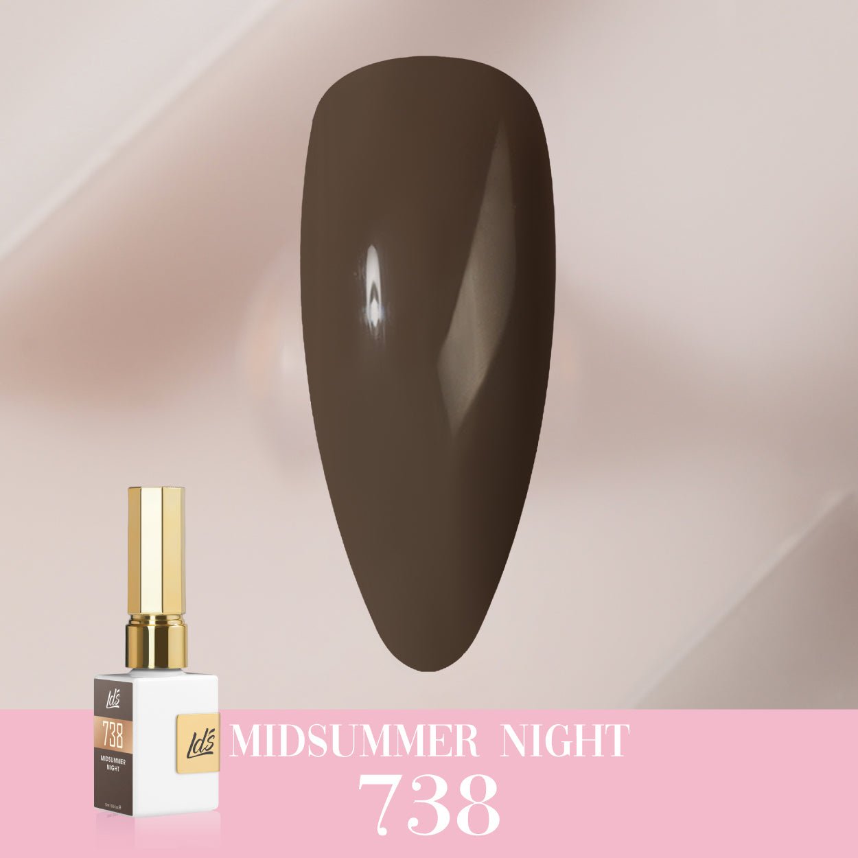 LDS Color Craze Gel Nail Polish - 738 Midsummer Night - 0.5oz - DTK Nail Supply