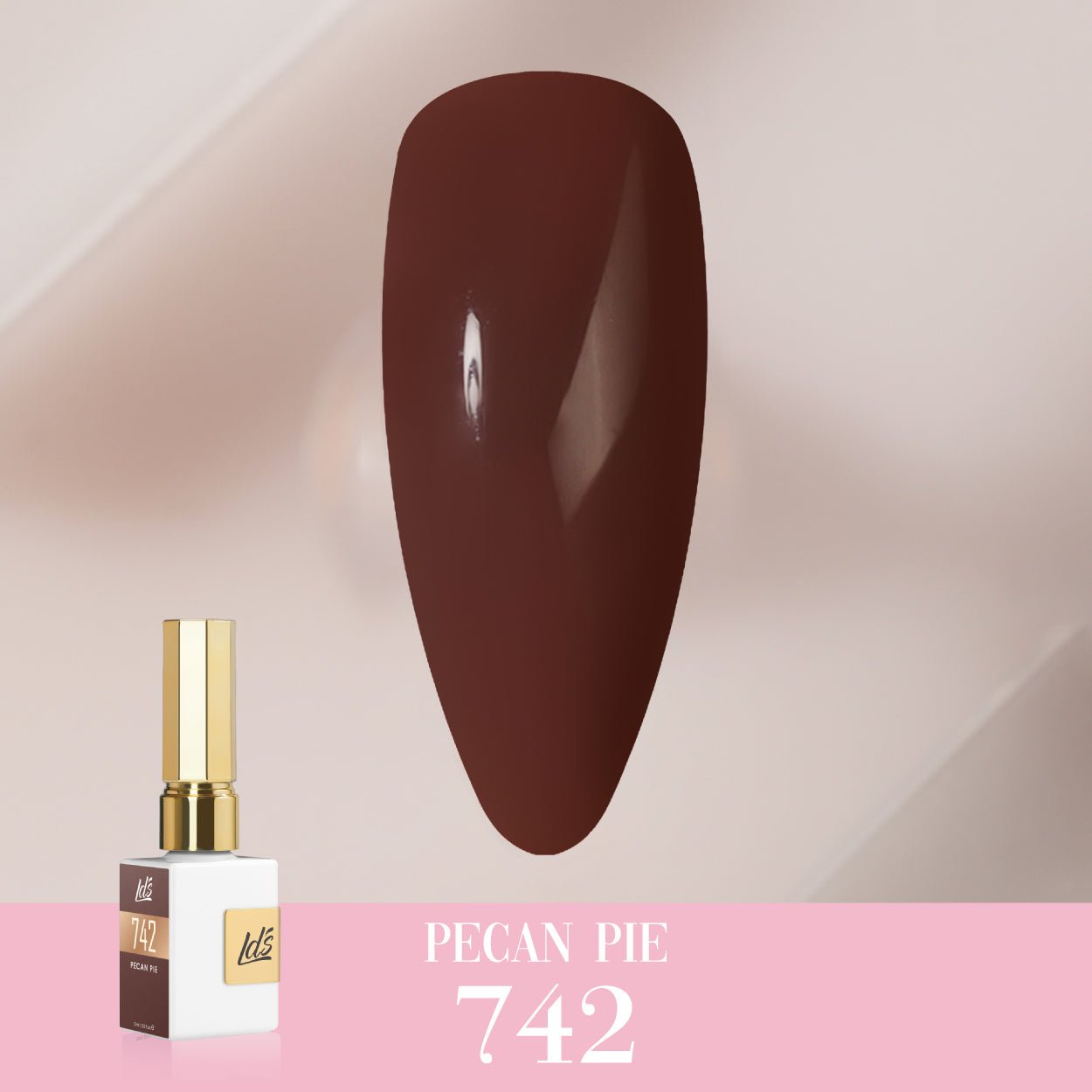 LDS Color Craze Gel Nail Polish - 742 Pecan Pie - 0.5oz - DTK Nail Supply