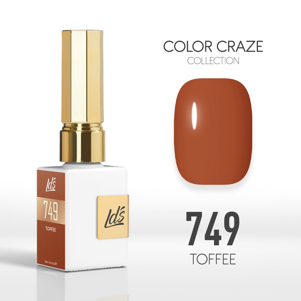 LDS Color Craze Gel Nail Polish - 749 Toffee - 0.5oz - DTK Nail Supply