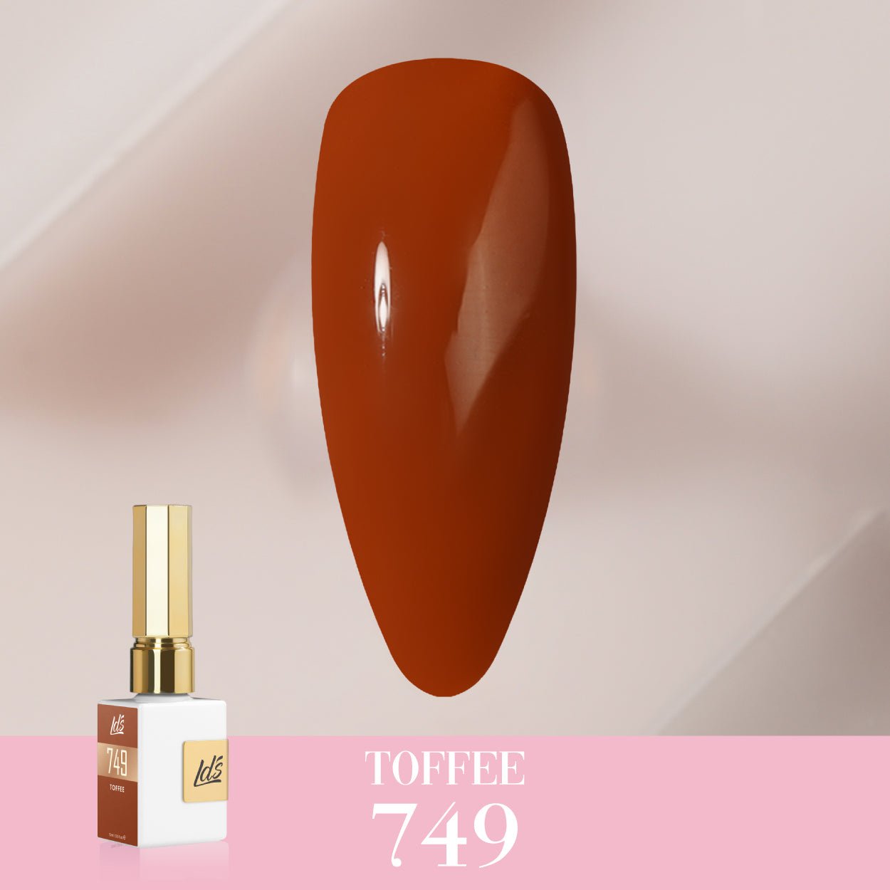 LDS Color Craze Gel Nail Polish - 749 Toffee - 0.5oz - DTK Nail Supply