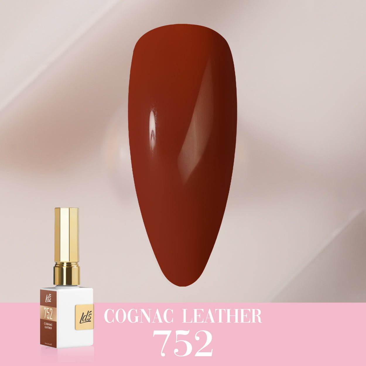 LDS Color Craze Gel Nail Polish - 752 Cognac Leather - 0.5oz - DTK Nail Supply