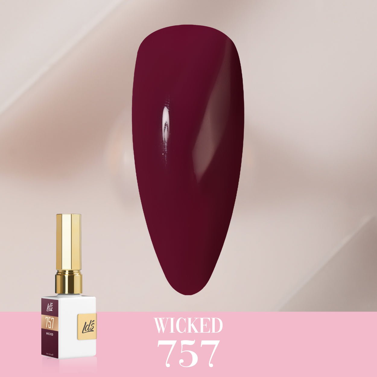 LDS Color Craze Gel Nail Polish - 757 Wicked - 0.5oz - DTK Nail Supply