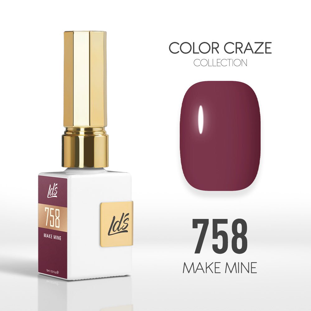LDS Color Craze Gel Nail Polish - 758 Make Mine - 0.5oz - DTK Nail Supply