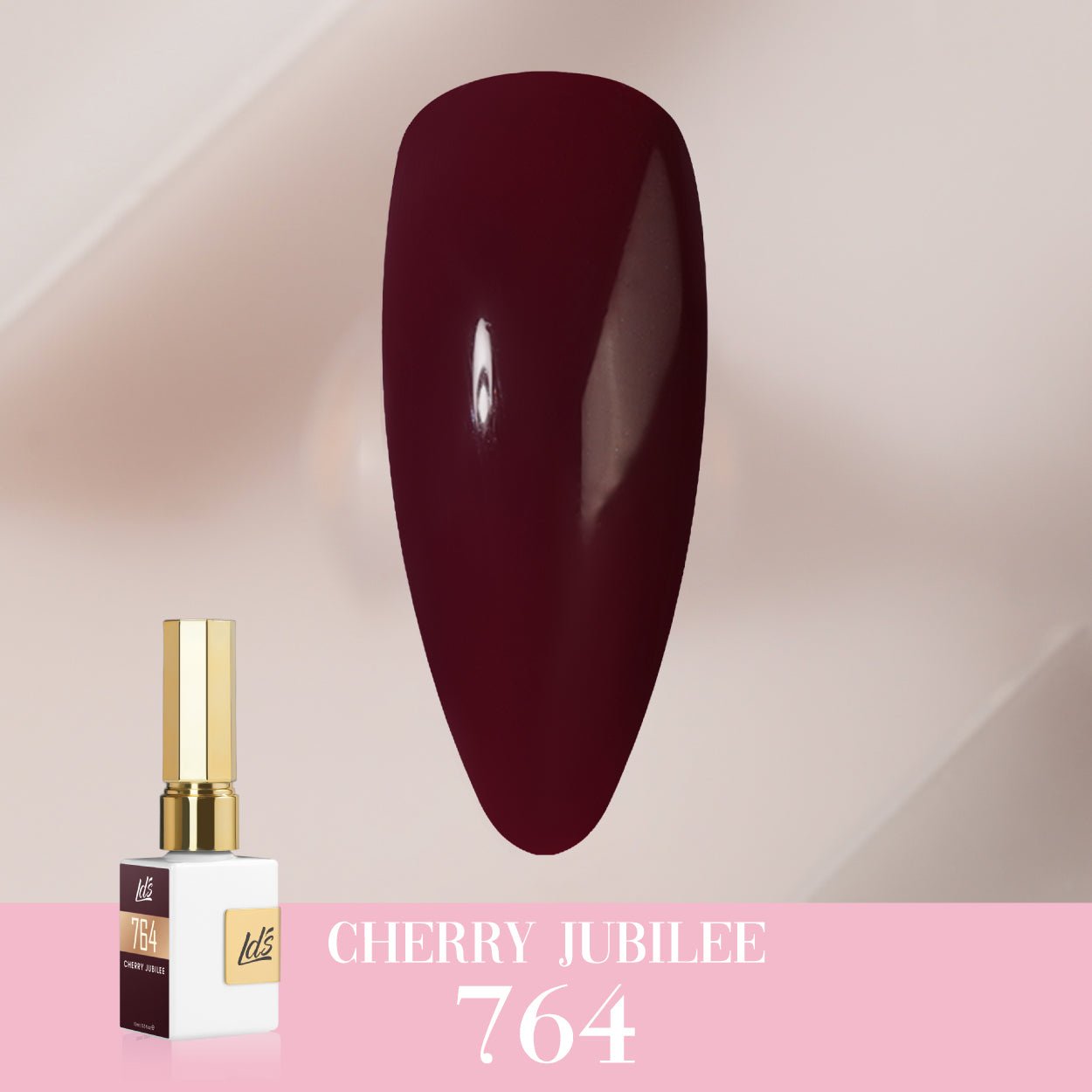 LDS Color Craze Gel Nail Polish - 764 Cherry Jubilee - 0.5oz - DTK Nail Supply