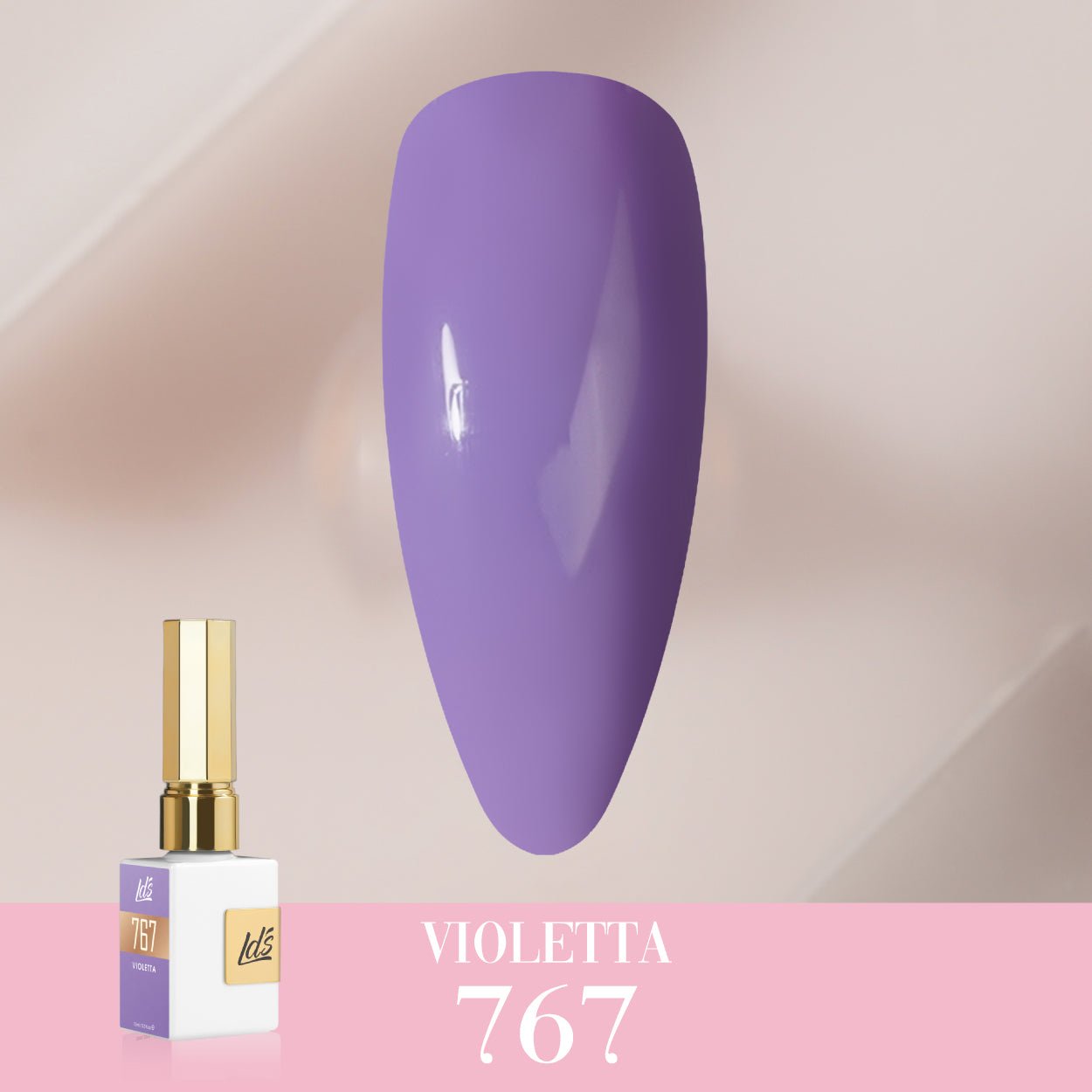 LDS Color Craze Gel Nail Polish - 767 Violetta - 0.5oz - DTK Nail Supply