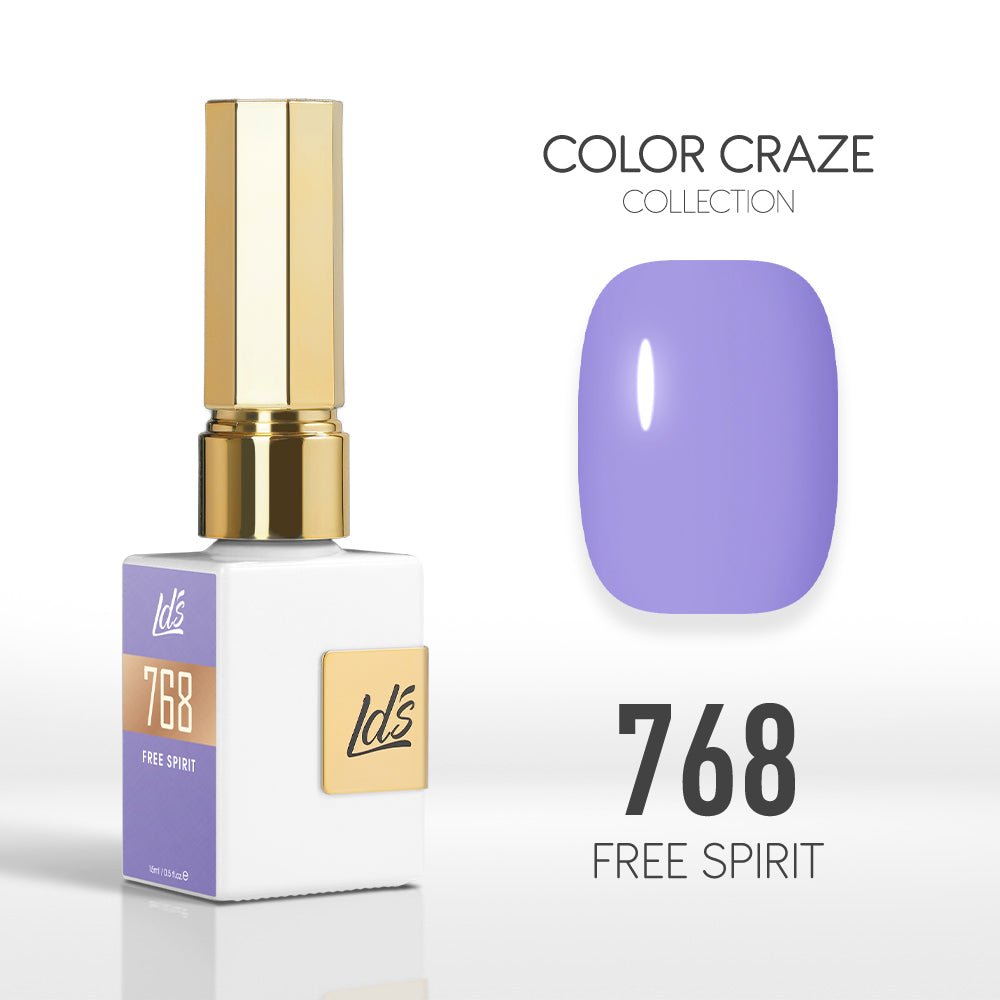 LDS Color Craze Gel Nail Polish - 768 Free Spirit - 0.5oz - DTK Nail Supply