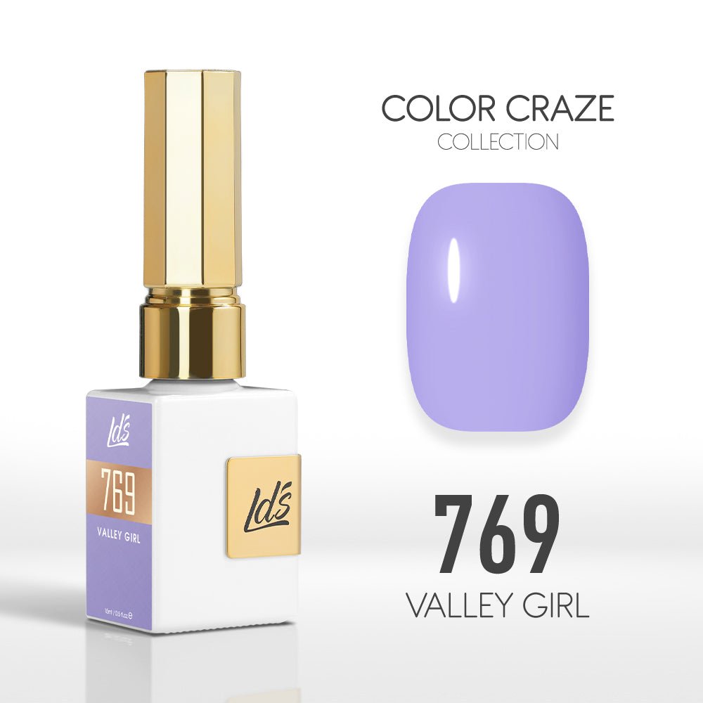 LDS Color Craze Gel Nail Polish - 769 Valley Girl - 0.5oz - DTK Nail Supply