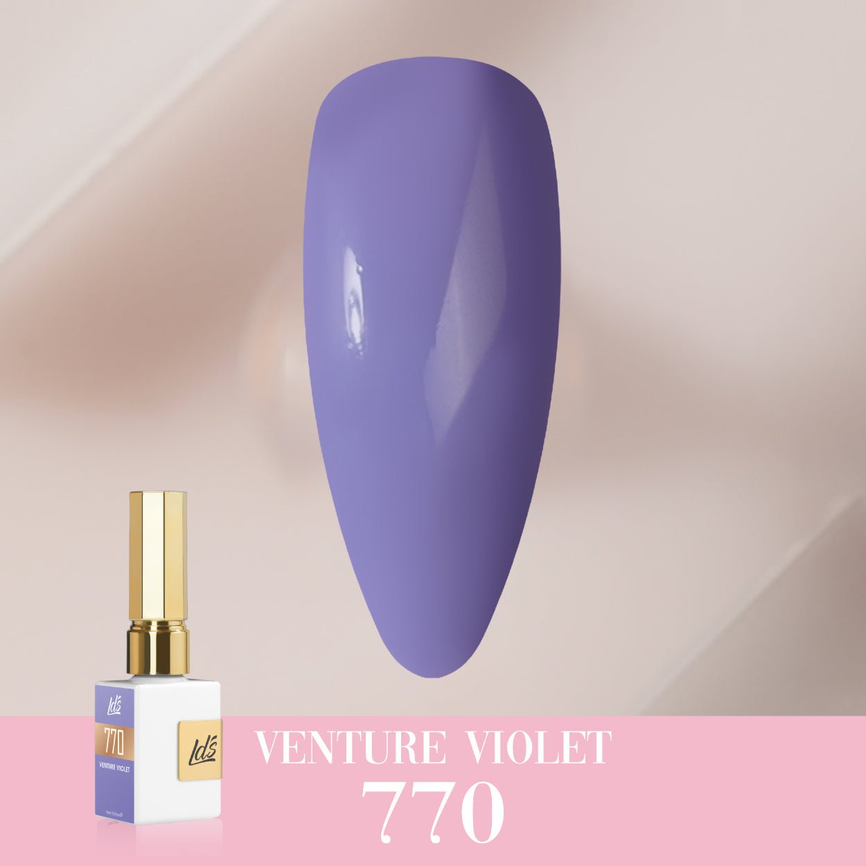 LDS Color Craze Gel Nail Polish - 770 Venture Violet - 0.5oz - DTK Nail Supply