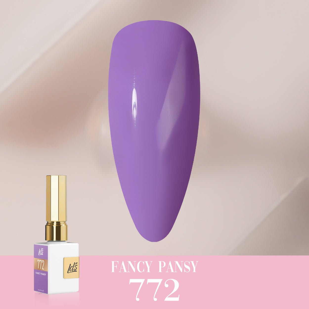 LDS Color Craze Gel Nail Polish - 772 Fancy Pansy - 0.5oz - DTK Nail Supply