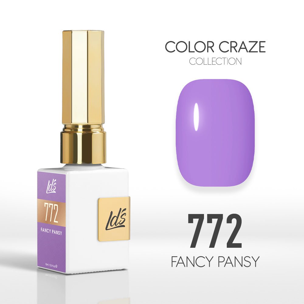 LDS Color Craze Gel Nail Polish - 772 Fancy Pansy - 0.5oz - DTK Nail Supply