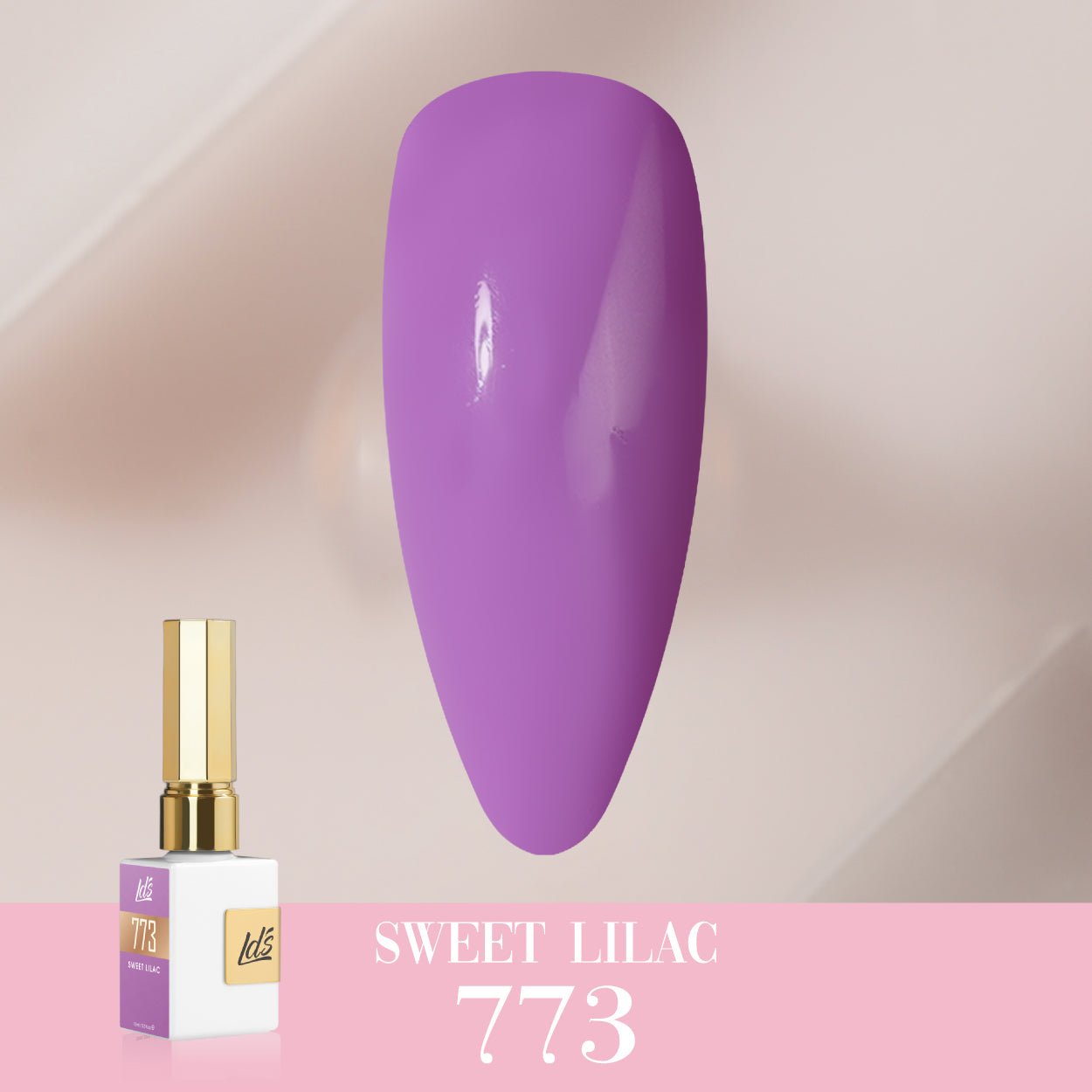 LDS Color Craze Gel Nail Polish - 773 Sweet Lilac - 0.5oz - DTK Nail Supply