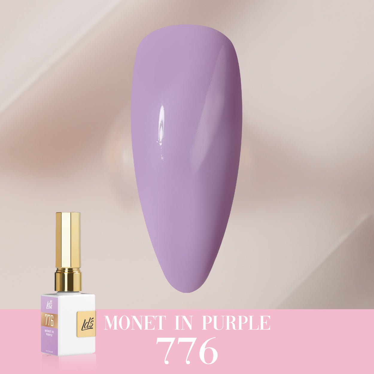 LDS Color Craze Gel Nail Polish - 776 Monet in Purple - 0.5oz - DTK Nail Supply