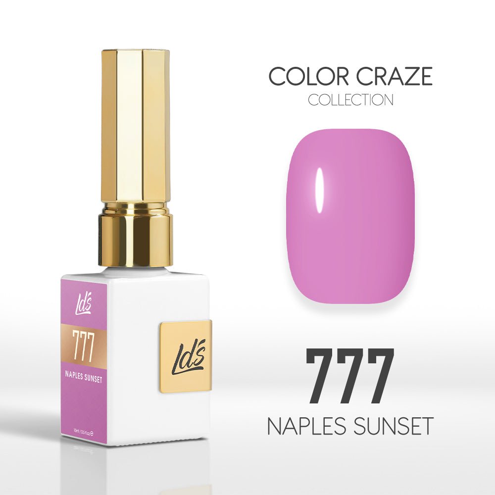 LDS Color Craze Gel Nail Polish - 777 Naples Sunset - 0.5oz - DTK Nail Supply