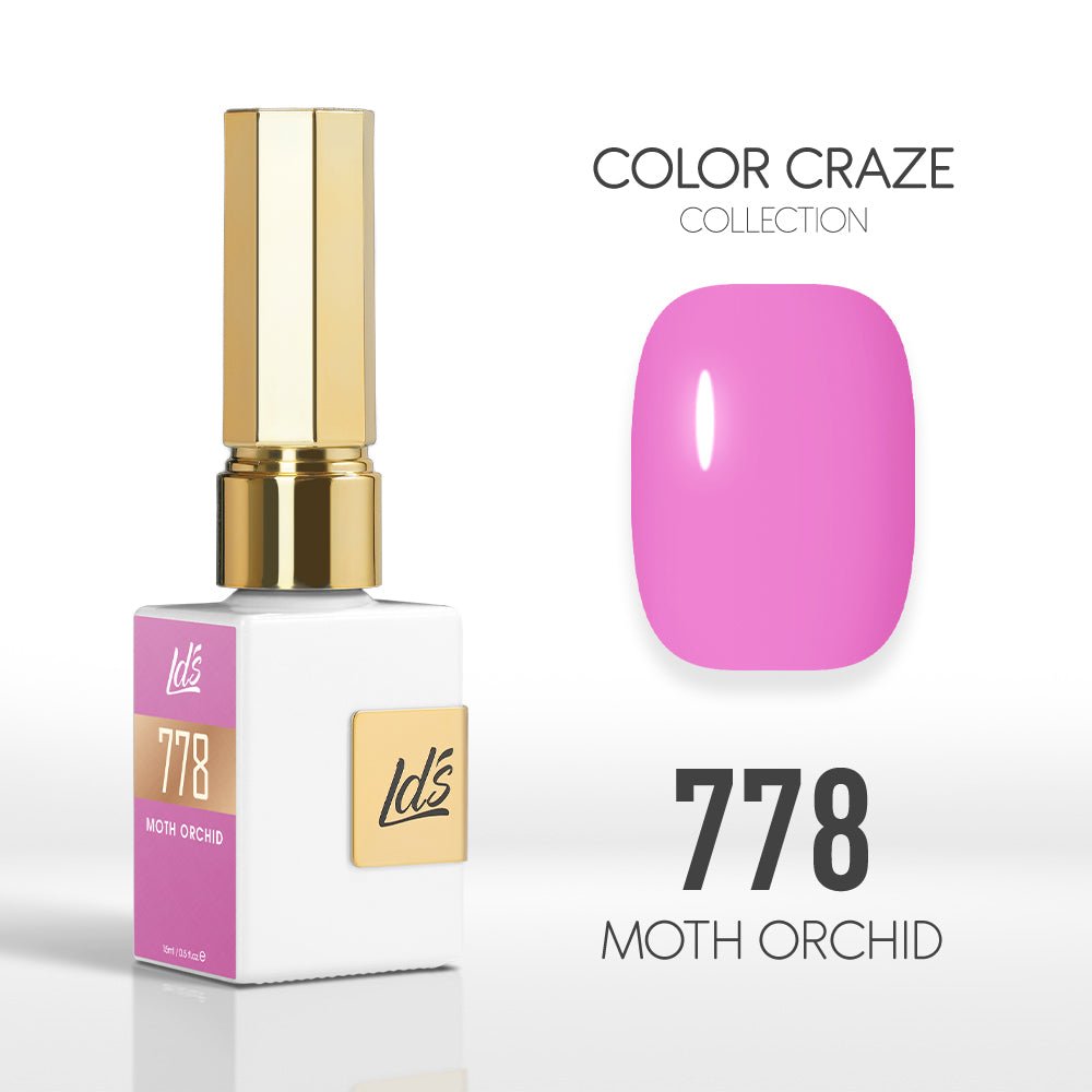 LDS Color Craze Gel Nail Polish - 778 Moth Orchid - 0.5oz - DTK Nail Supply