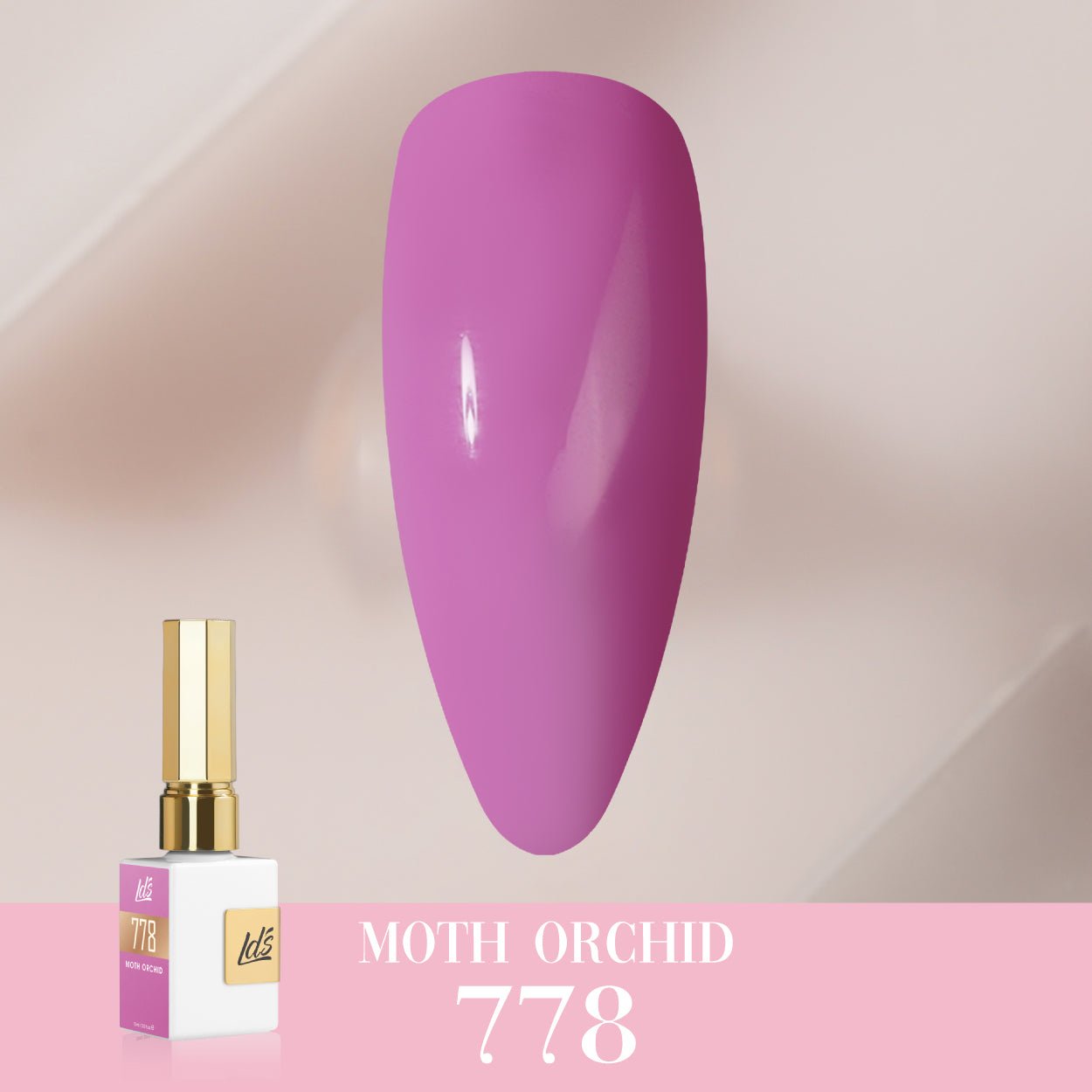 LDS Color Craze Gel Nail Polish - 778 Moth Orchid - 0.5oz - DTK Nail Supply