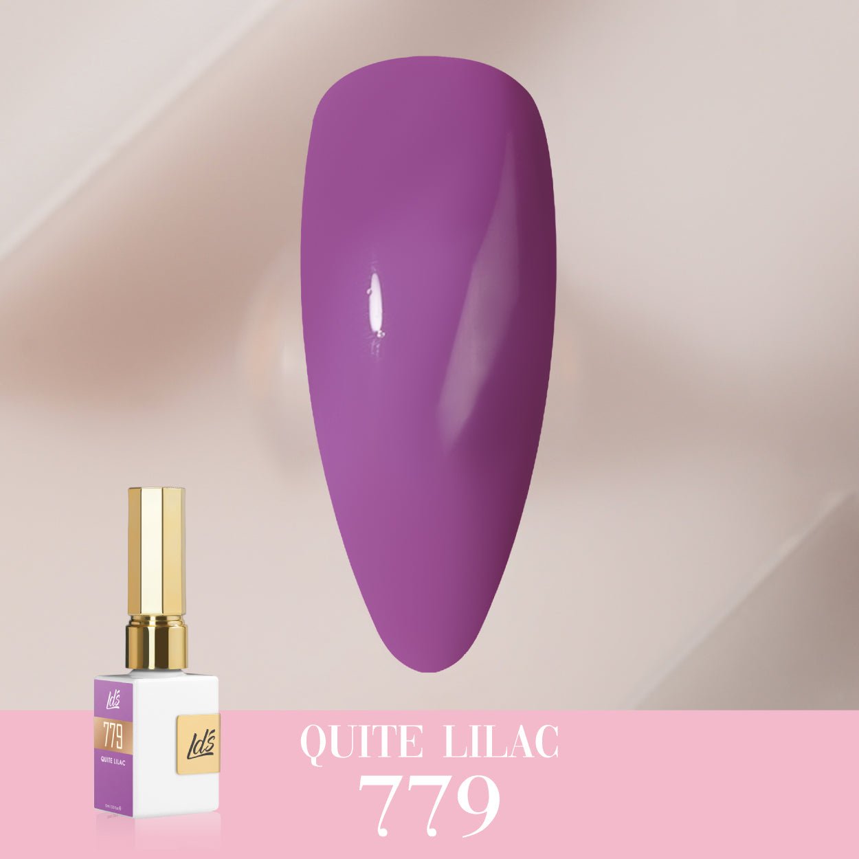 LDS Color Craze Gel Nail Polish - 779 Quite Lilac - 0.5oz - DTK Nail Supply