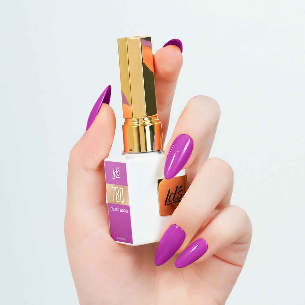 LDS Color Craze Gel Nail Polish - 780 Orchid Bloom - 0.5oz - DTK Nail Supply