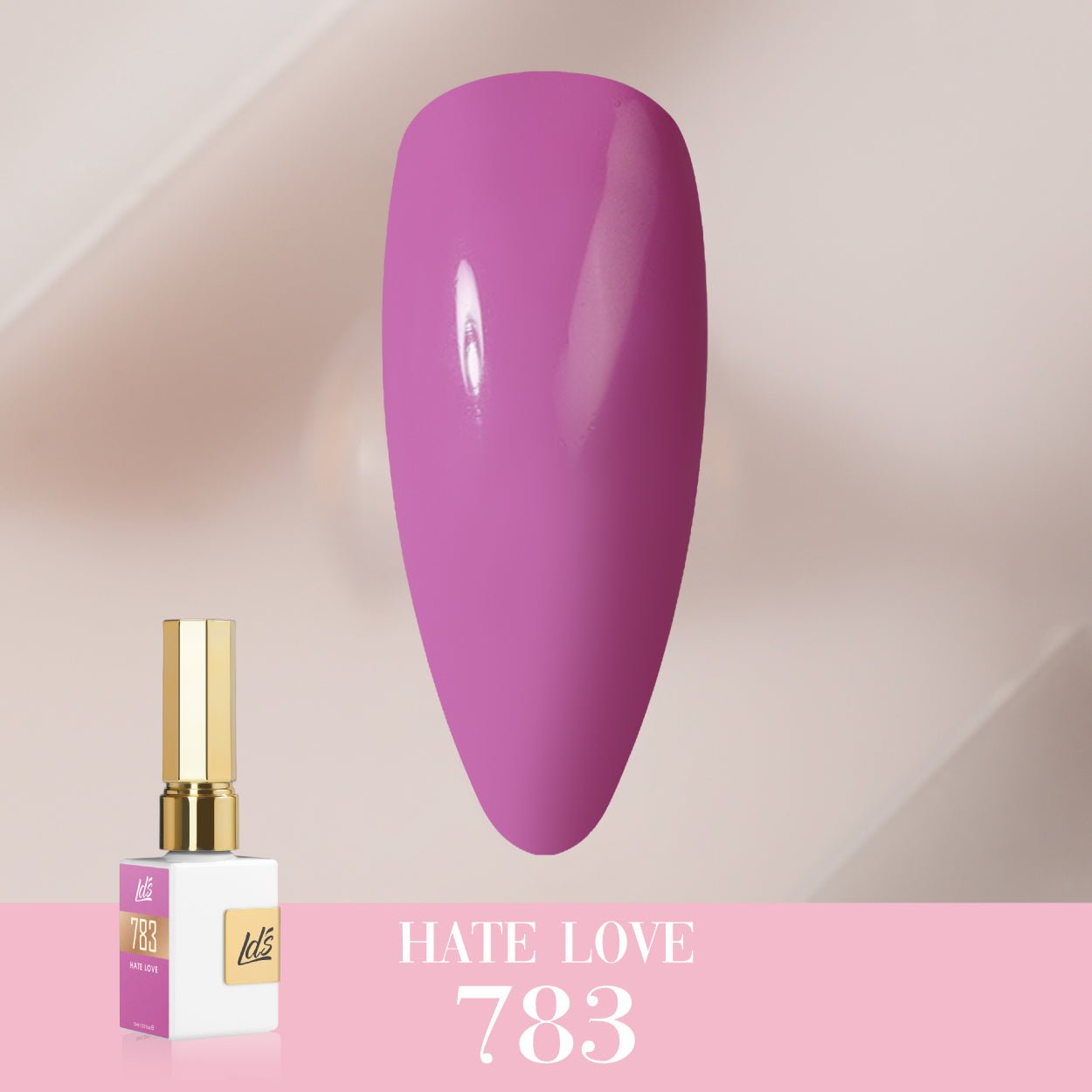 LDS Color Craze Gel Nail Polish - 783 Hate Love - 0.5oz - DTK Nail Supply