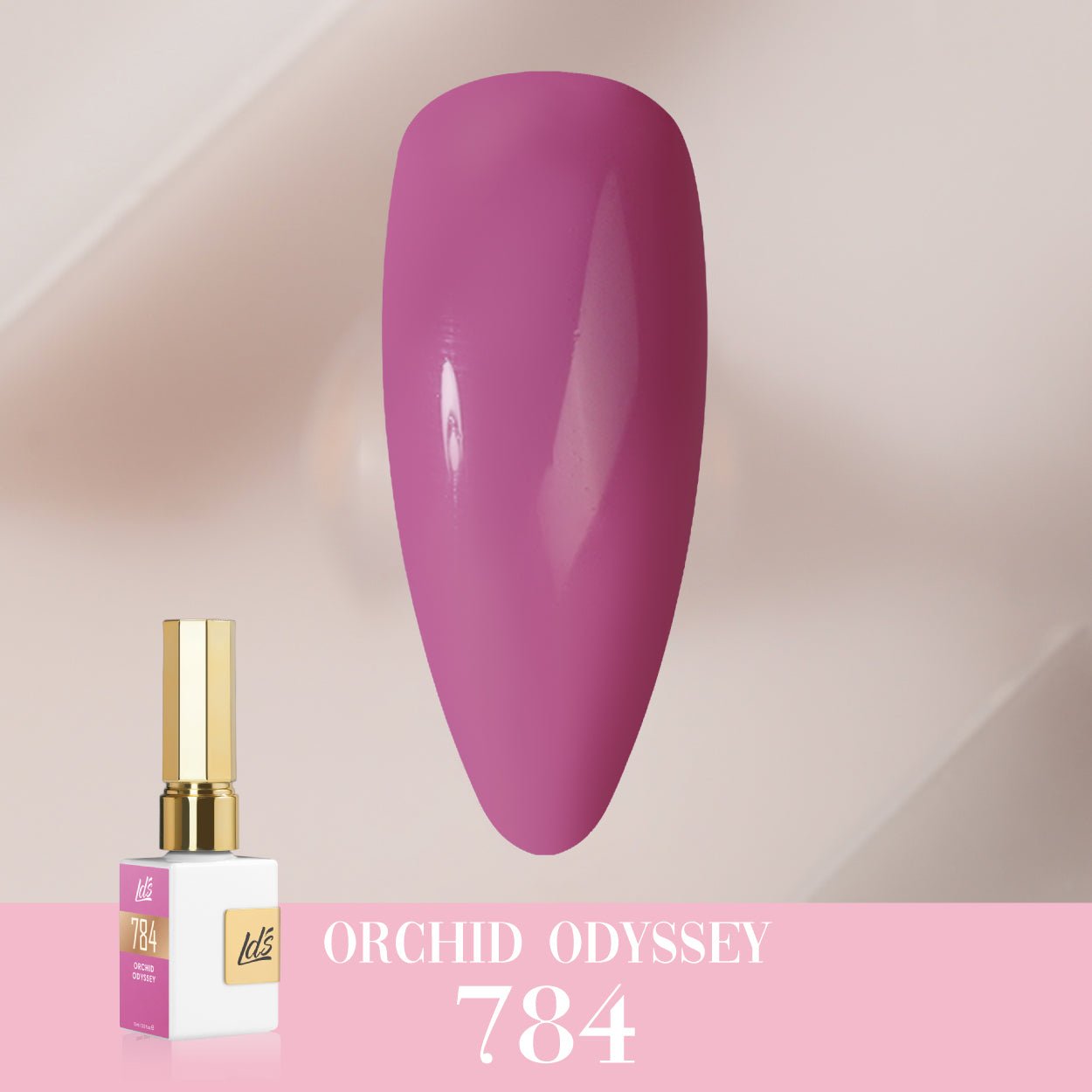 LDS Color Craze Gel Nail Polish - 784 Orchid Odyssey - 0.5oz - DTK Nail Supply