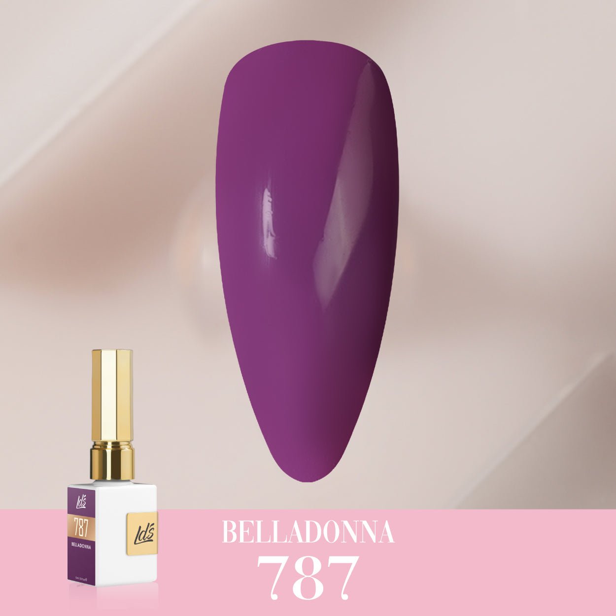 LDS Color Craze Gel Nail Polish - 787 Belladonna - 0.5oz - DTK Nail Supply