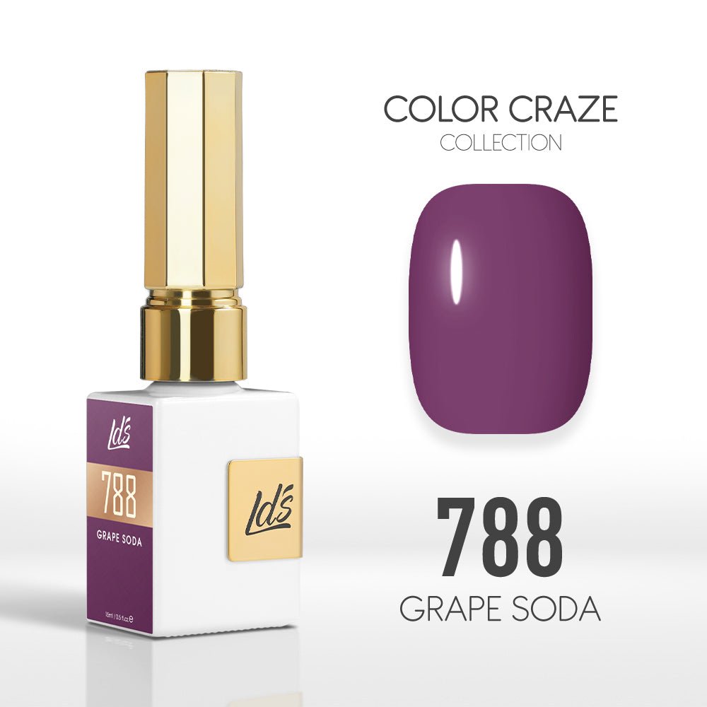 LDS Color Craze Gel Nail Polish - 788 Grape Soda - 0.5oz - DTK Nail Supply