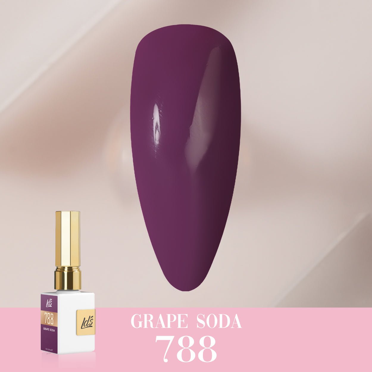 LDS Color Craze Gel Nail Polish - 788 Grape Soda - 0.5oz - DTK Nail Supply