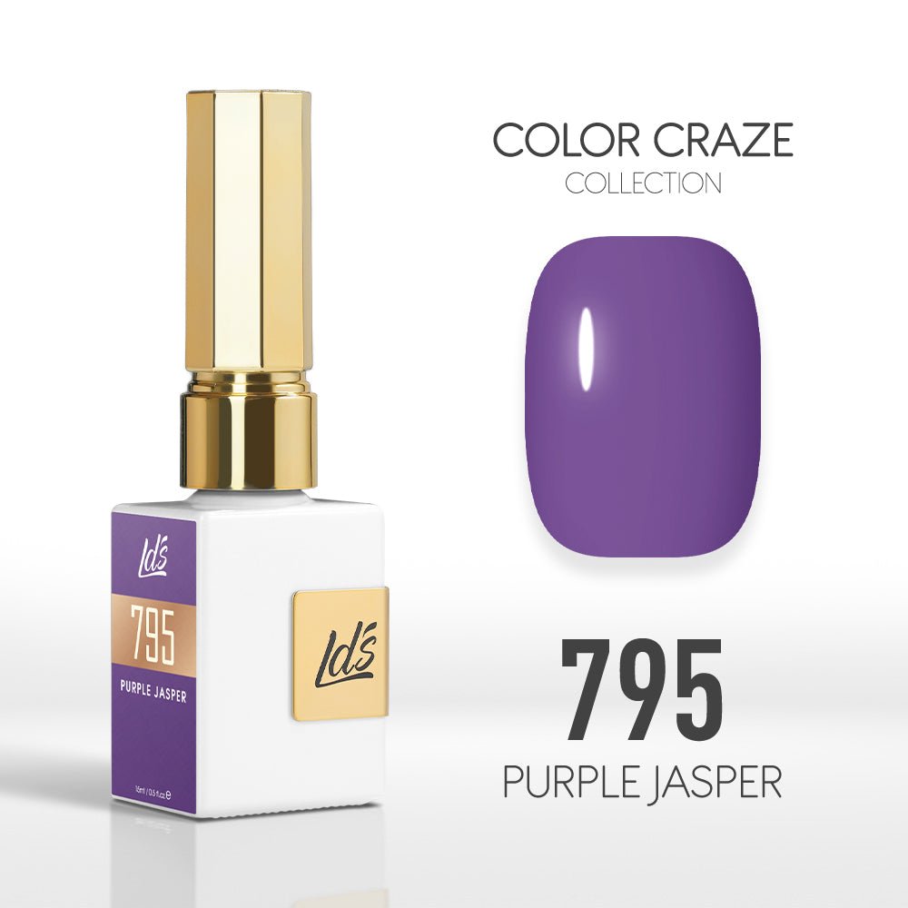LDS Color Craze Gel Nail Polish - 795 Purple Jasper - 0.5oz - DTK Nail Supply