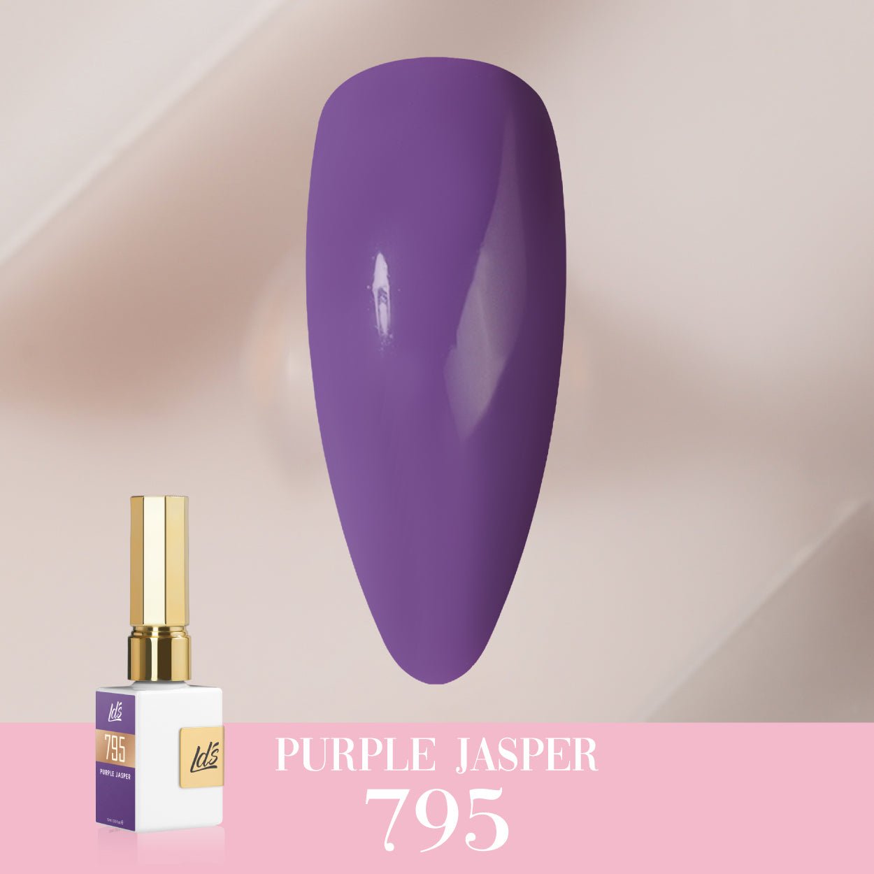 LDS Color Craze Gel Nail Polish - 795 Purple Jasper - 0.5oz - DTK Nail Supply