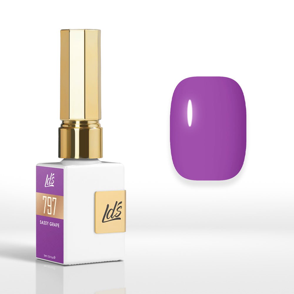 LDS Color Craze Gel Nail Polish - 797 Sassy Grape - 0.5oz - DTK Nail Supply