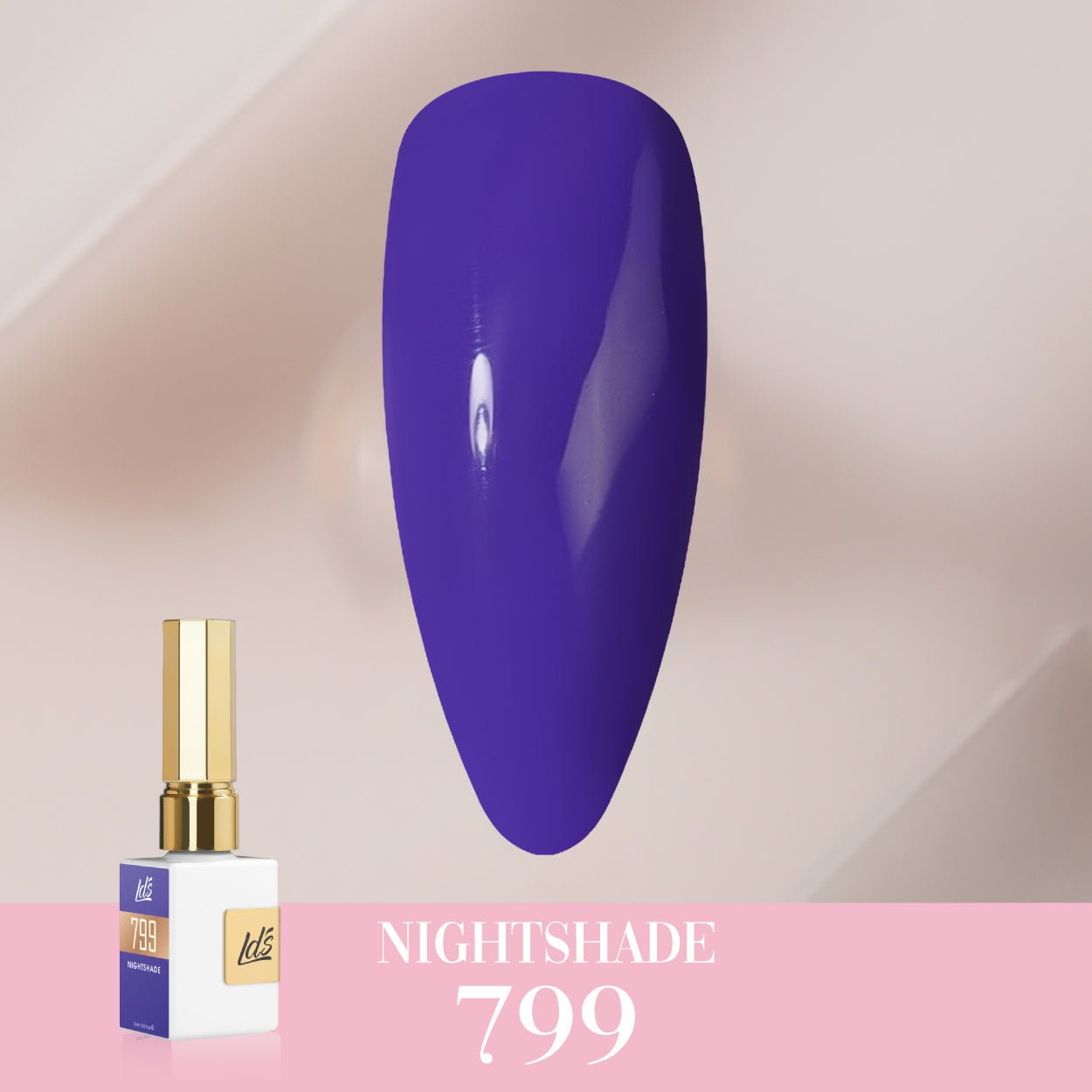 LDS Color Craze Gel Nail Polish - 799 Nightshade - 0.5oz - DTK Nail Supply