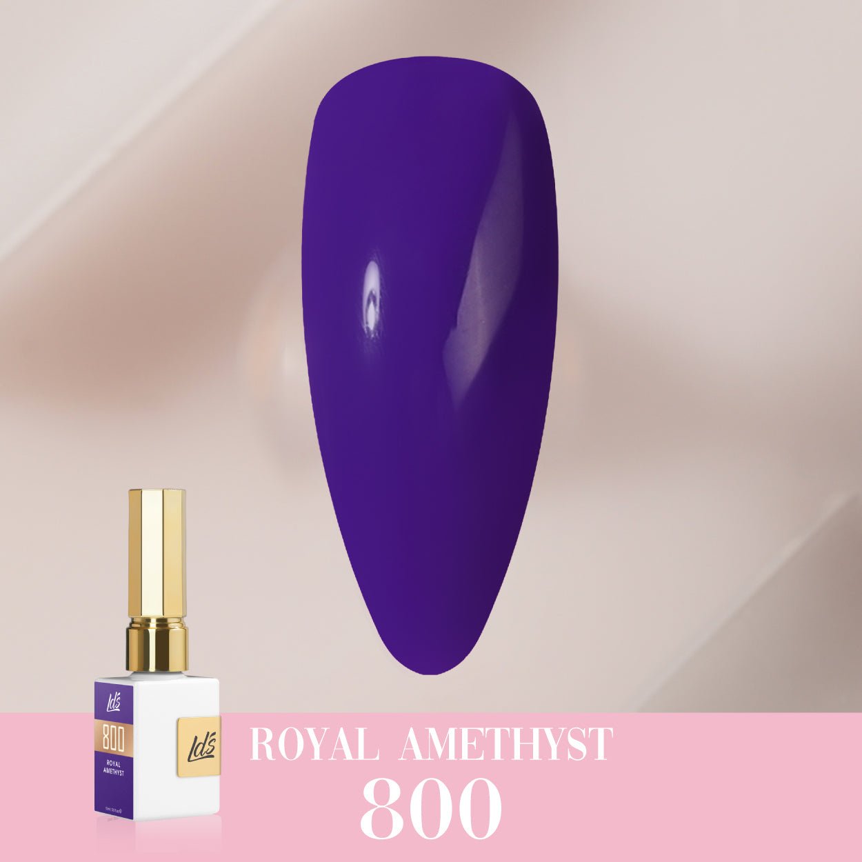 LDS Color Craze Gel Nail Polish - 800 Royal Amethyst - 0.5oz - DTK Nail Supply