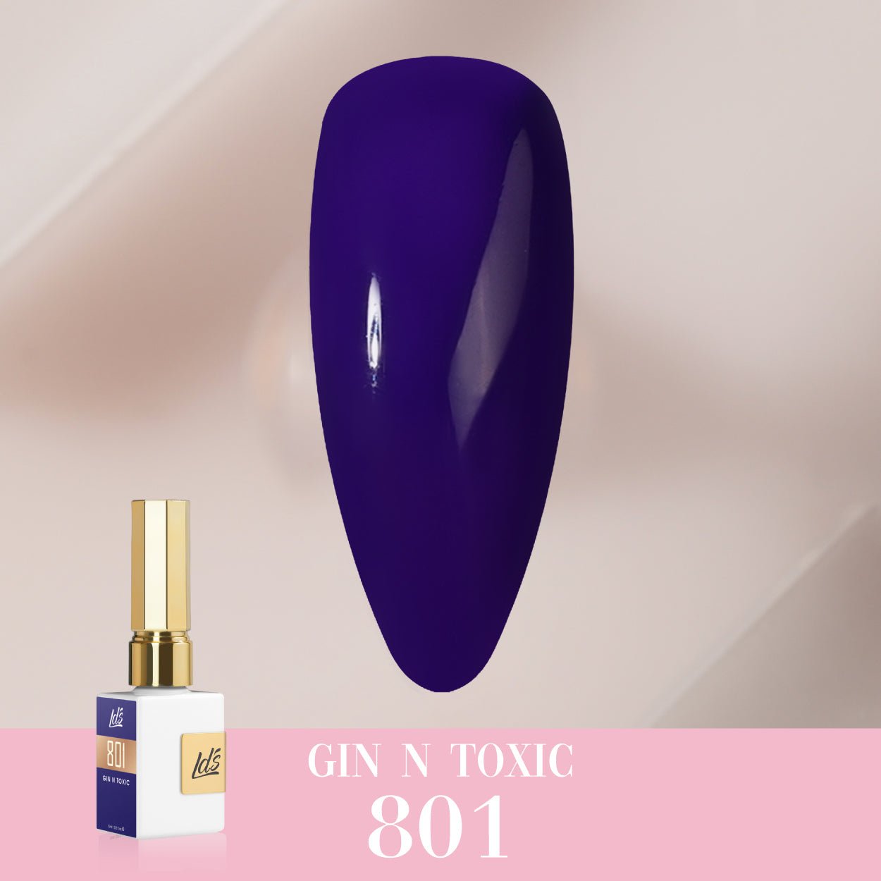 LDS Color Craze Gel Nail Polish - 801 Gin N Toxic - 0.5oz - DTK Nail Supply