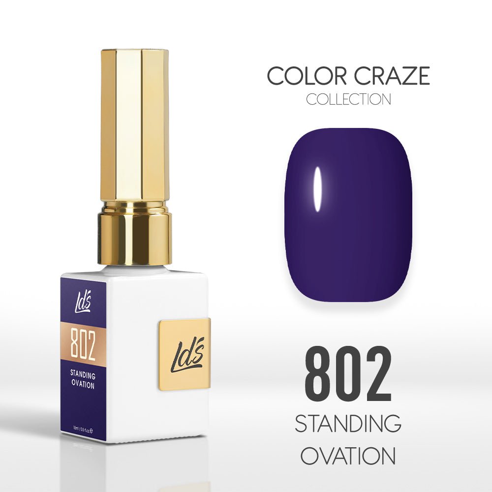 LDS Color Craze Gel Nail Polish - 802 Standing Ovation - 0.5oz - DTK Nail Supply