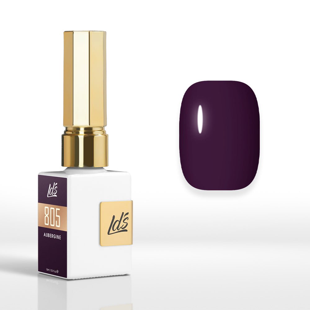 LDS Color Craze Gel Nail Polish - 805 Aubergine - 0.5oz - DTK Nail Supply