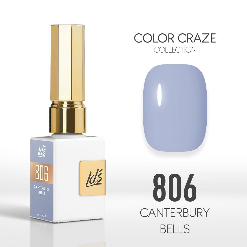LDS Color Craze Gel Nail Polish - 806 Canterbury Bells - 0.5oz - DTK Nail Supply