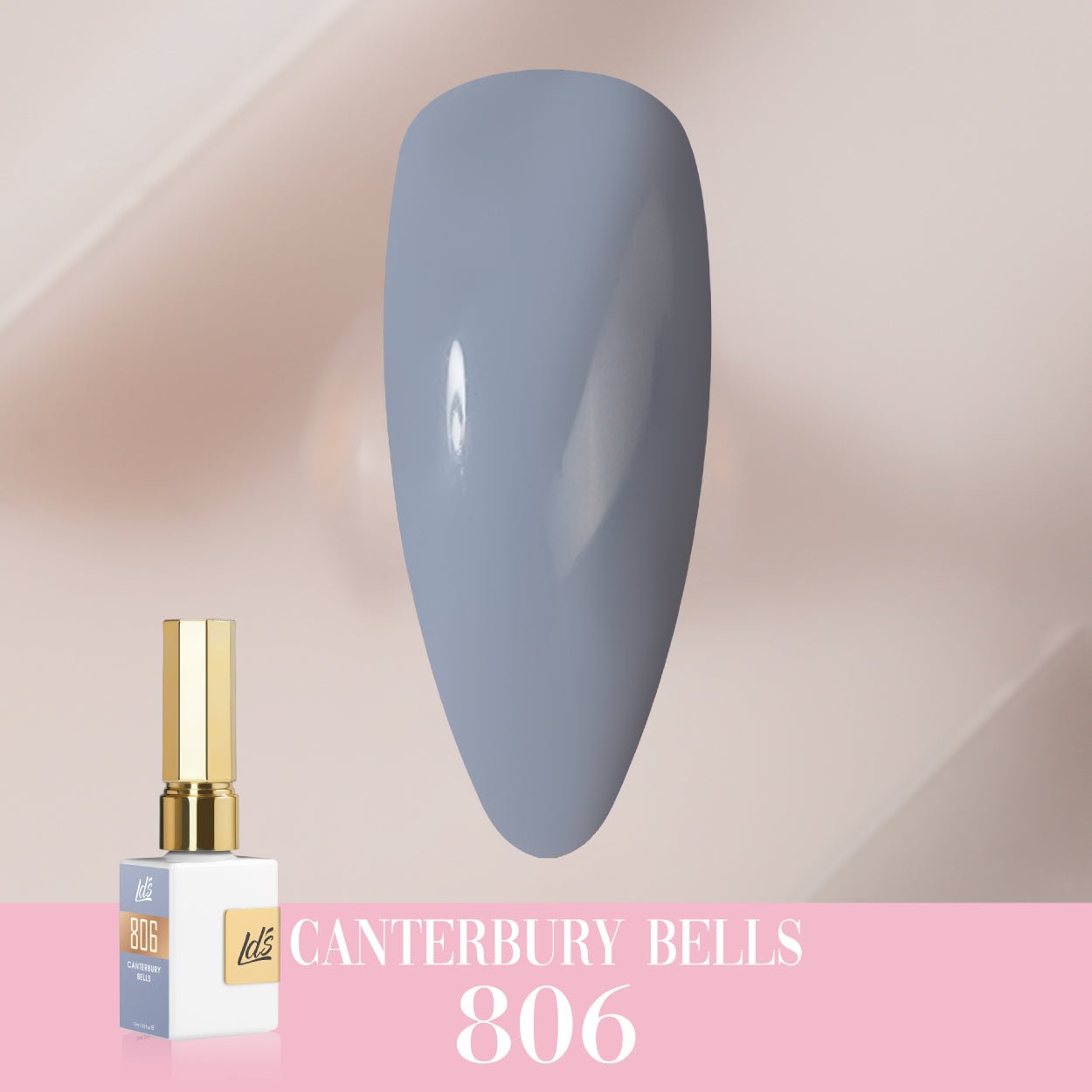 LDS Color Craze Gel Nail Polish - 806 Canterbury Bells - 0.5oz - DTK Nail Supply