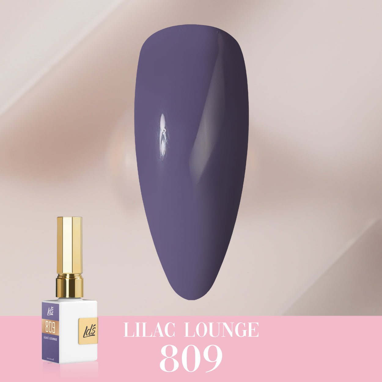 LDS Color Craze Gel Nail Polish - 809 Lilac Lounge - 0.5oz - DTK Nail Supply