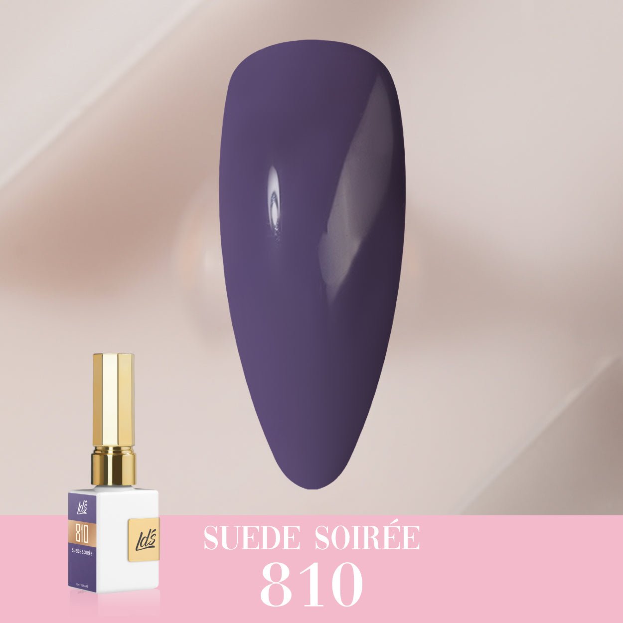 LDS Color Craze Gel Nail Polish - 810 Suede Soirée - 0.5oz - DTK Nail Supply