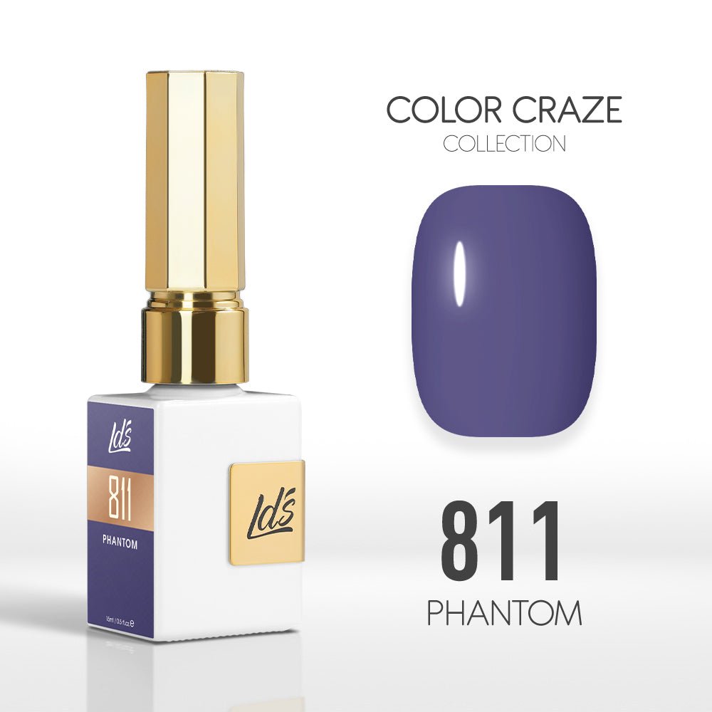 LDS Color Craze Gel Nail Polish - 811 Phantom - 0.5oz - DTK Nail Supply
