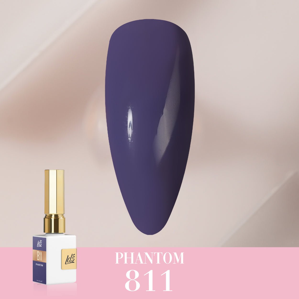 LDS Color Craze Gel Nail Polish - 811 Phantom - 0.5oz - DTK Nail Supply