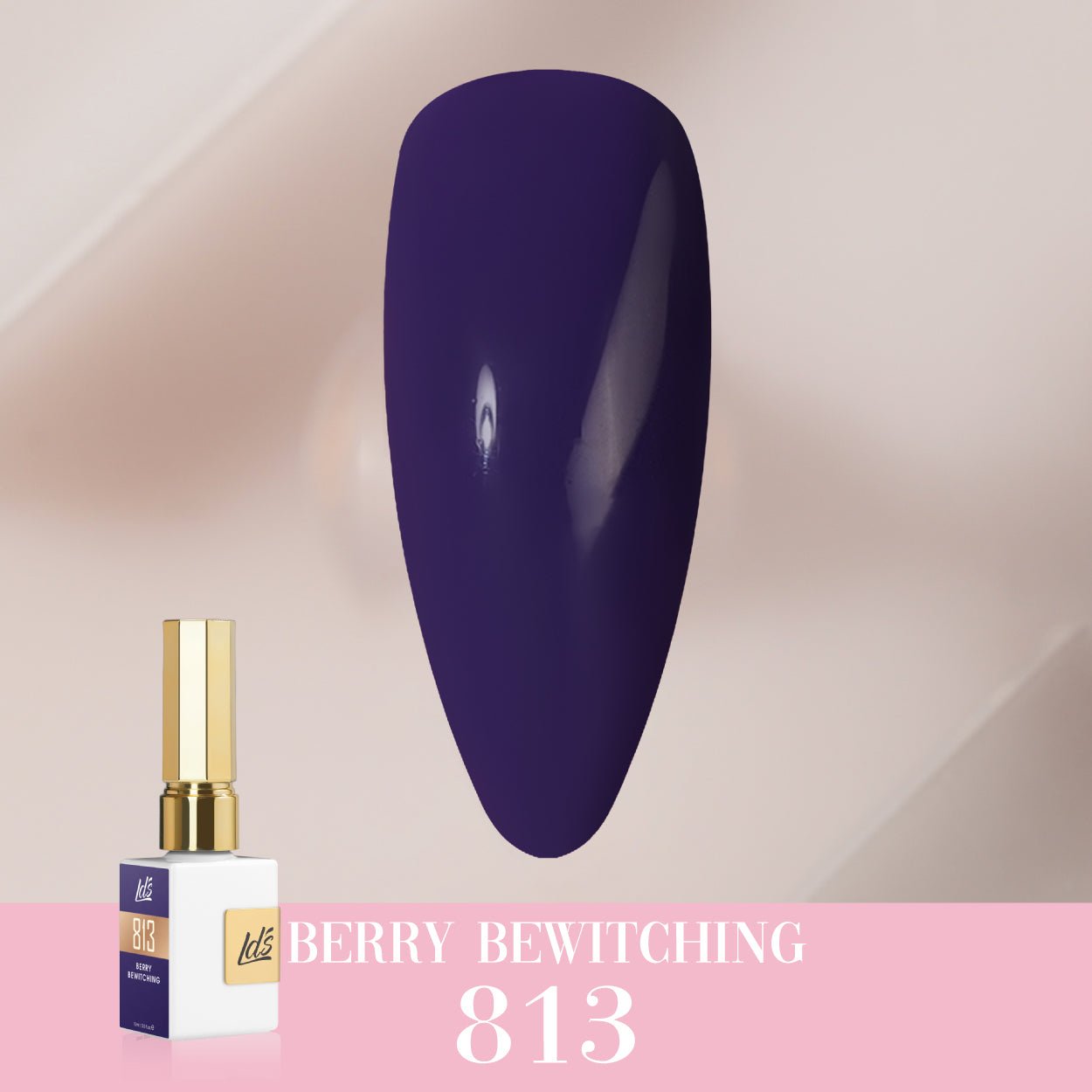 LDS Color Craze Gel Nail Polish - 813 Berry Bewitching - 0.5oz - DTK Nail Supply