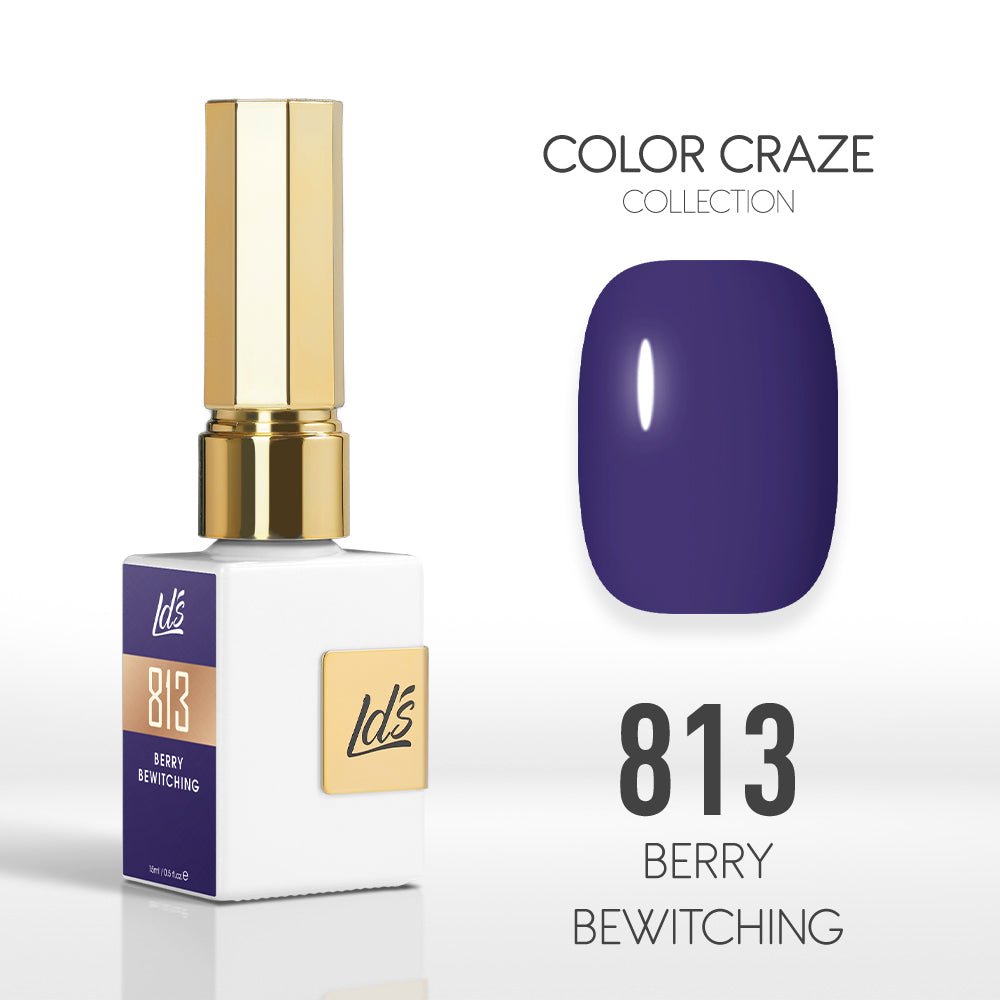 LDS Color Craze Gel Nail Polish - 813 Berry Bewitching - 0.5oz - DTK Nail Supply