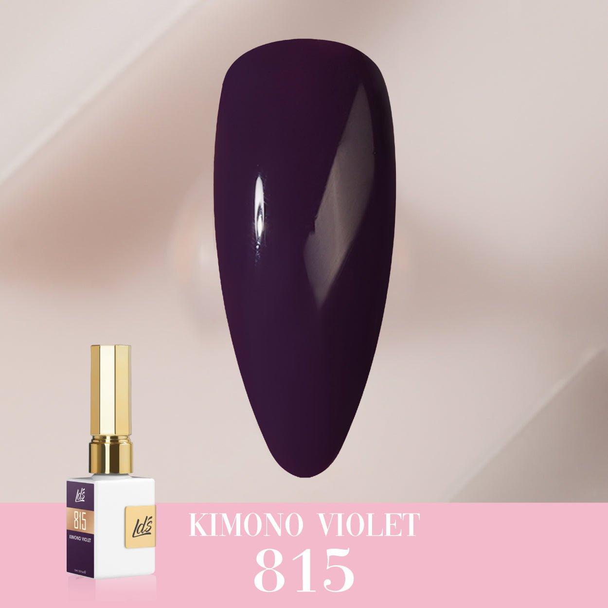 LDS Color Craze Gel Nail Polish - 815 Kimono Violet - 0.5oz - DTK Nail Supply