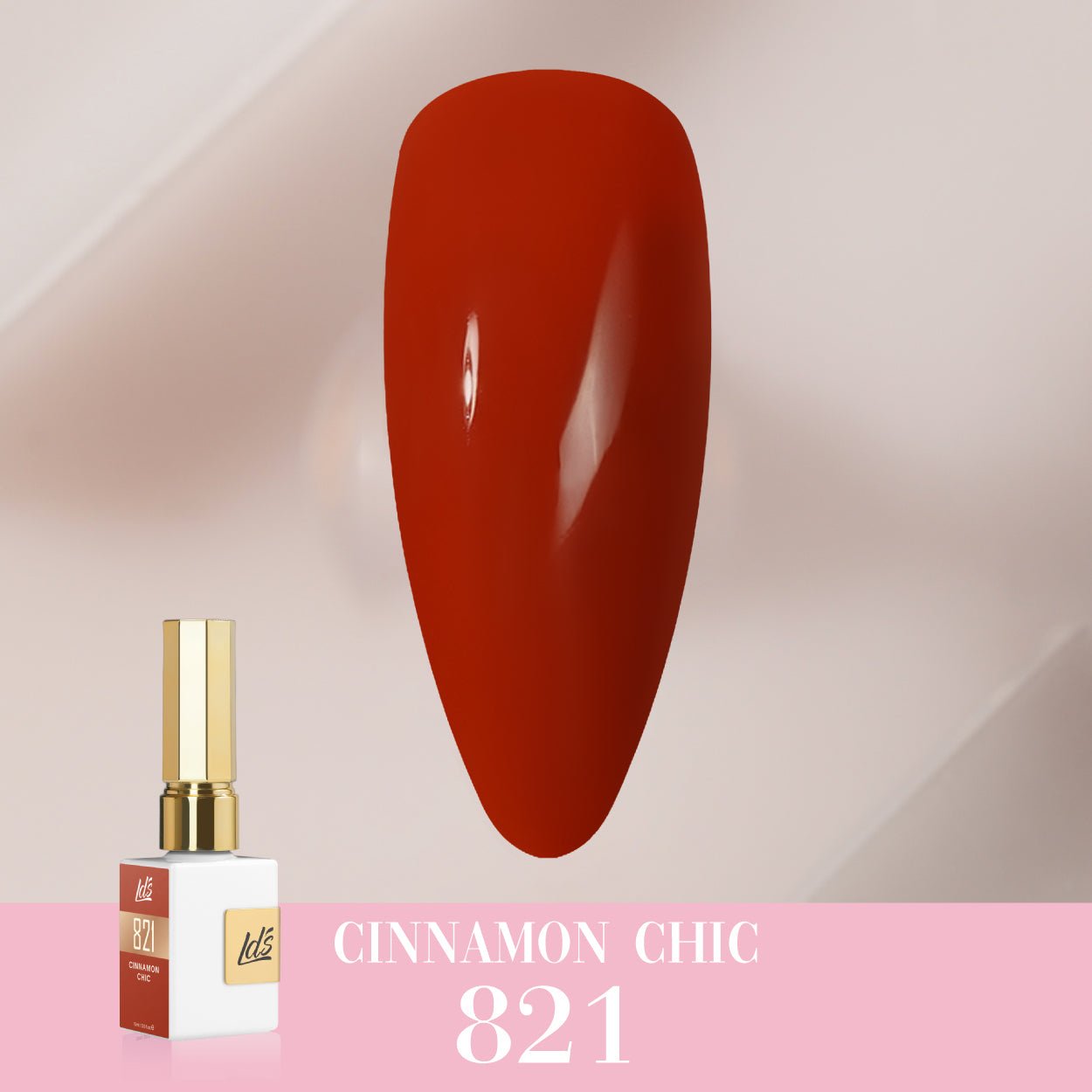 LDS Color Craze Gel Nail Polish - 821 Cinnamon Chic - 0.5oz - DTK Nail Supply